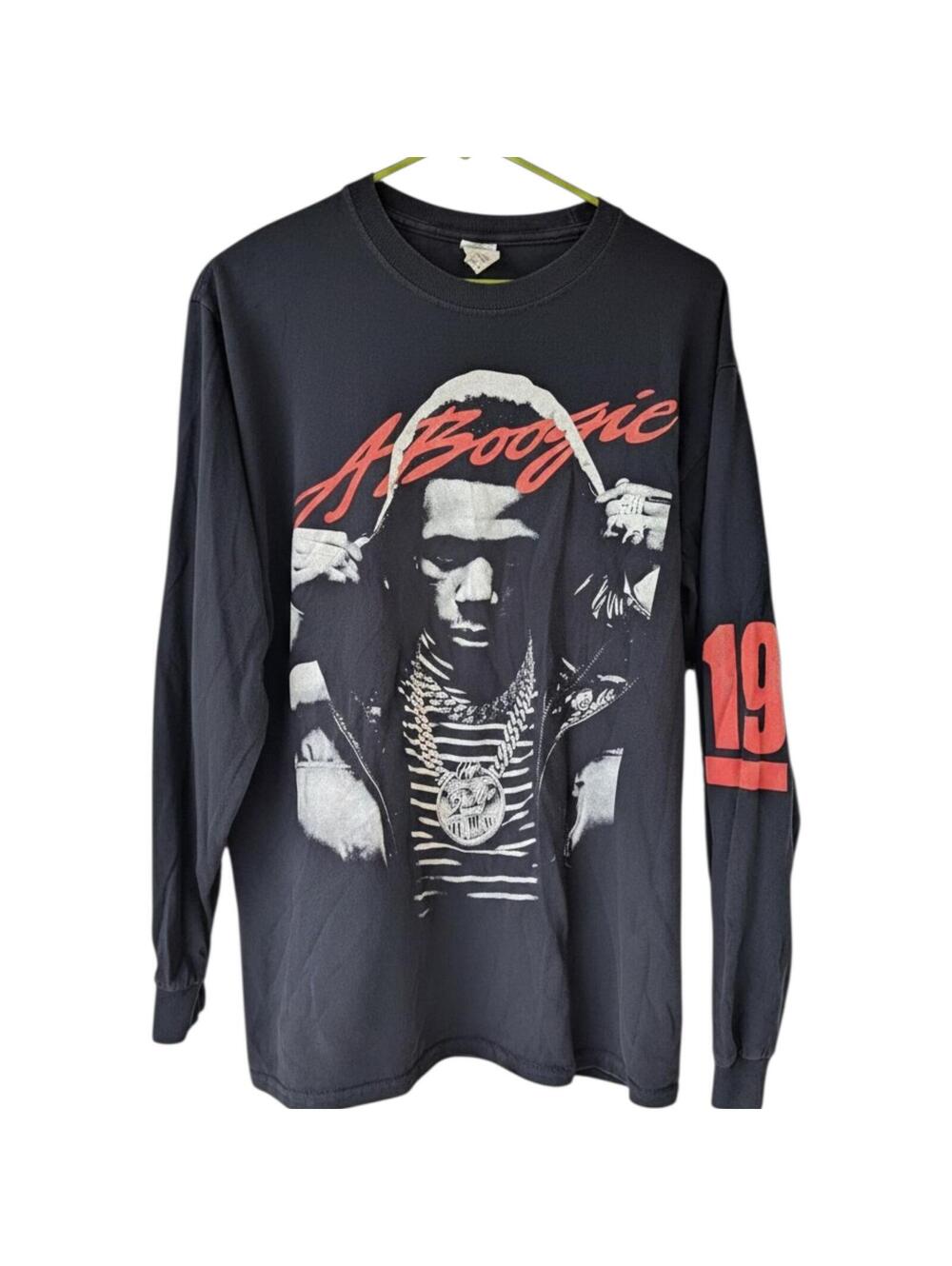 A Boogie Wit Da Hoodie Shirt Medium Long Sleeve Black Hip Hop Rap Graphic Tee
